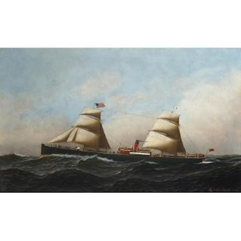 The S.S. Sorrento at sea by Antonio Jacobsen
