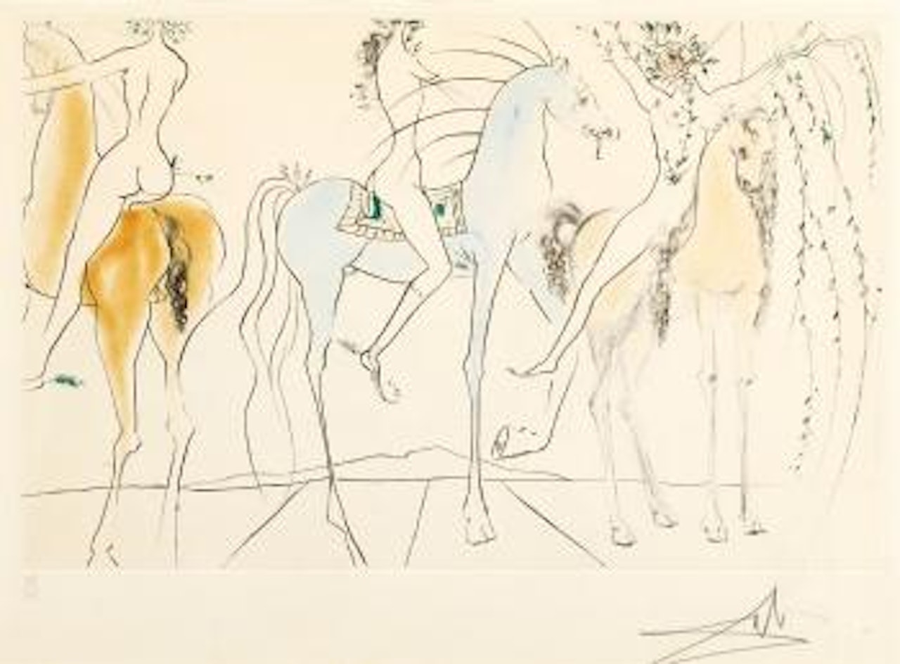 Hamadryades mimétiques arborescentes by Salvador Dali