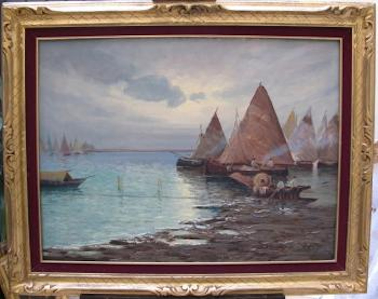 Le départ des pêcheurs by Fausto Pratella