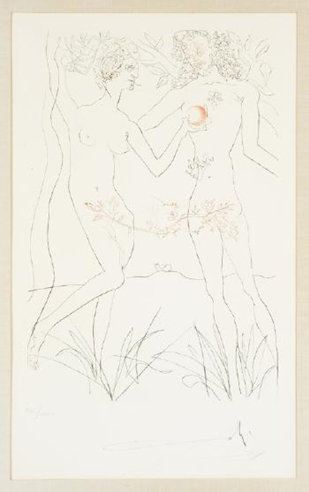 Adam and Eve by Salvador Dali