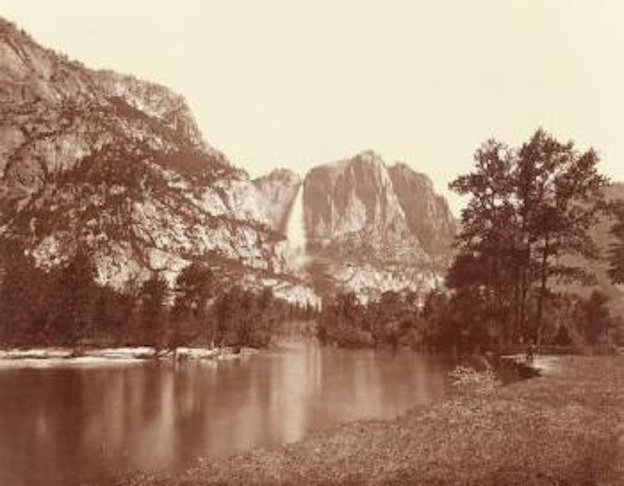 Falls of the Yosemite (Great Grizzly Bear, 2600 Feet) by Eadweard Muybridge