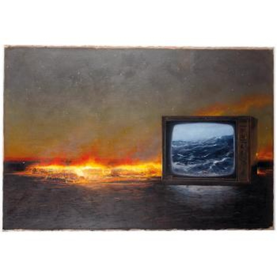 Burning Landscape by Tim Storrier