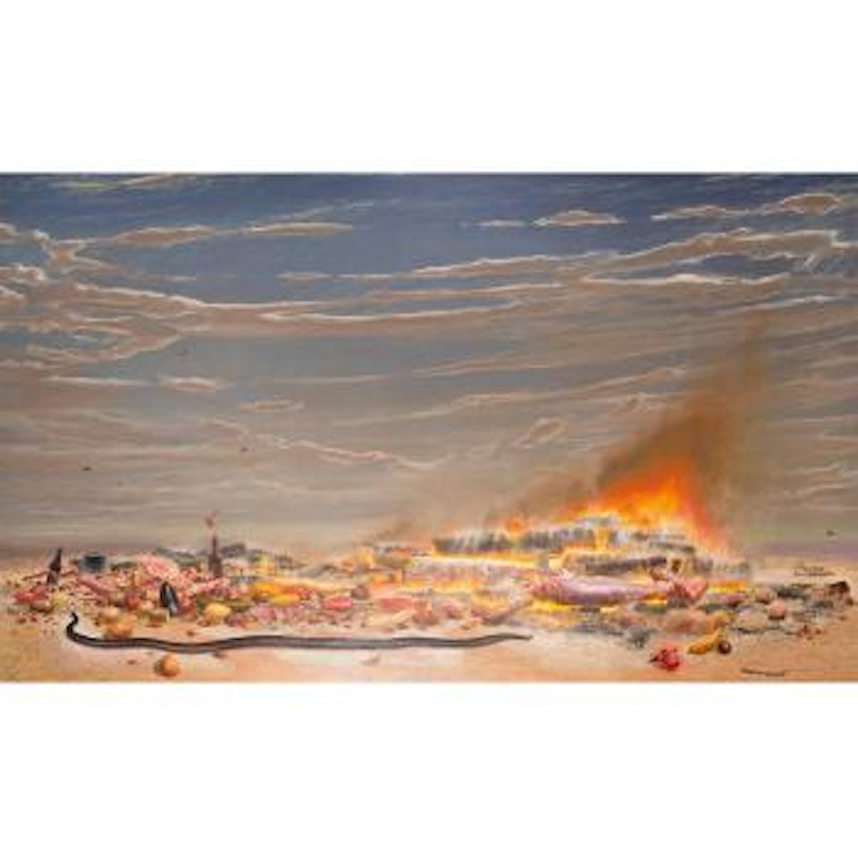 The Fall (Incendiary Detritus) by Tim Storrier