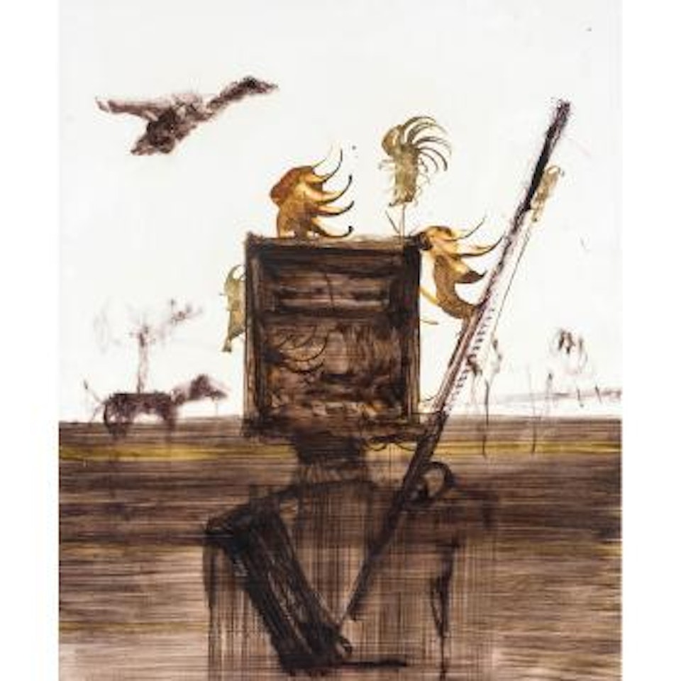 Kelly with Gun by Sidney Nolan