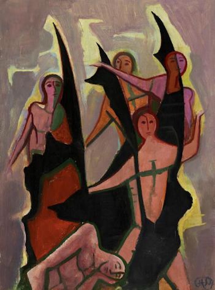 Five Boys by Karl Hofer