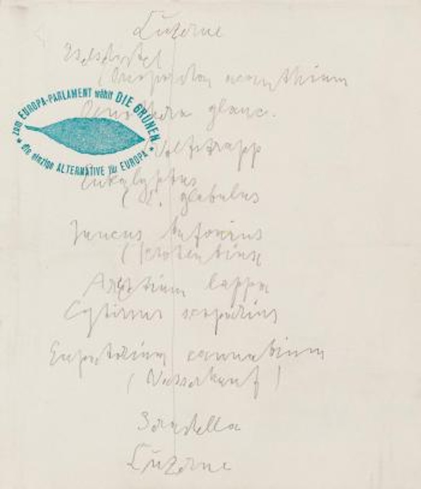 Ackereinsaat Zur Regeneration by Joseph Beuys