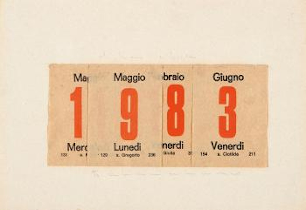 Untitled (1983 - Maggio, Maggio, Febraio, Giugno) by Alighiero Boetti