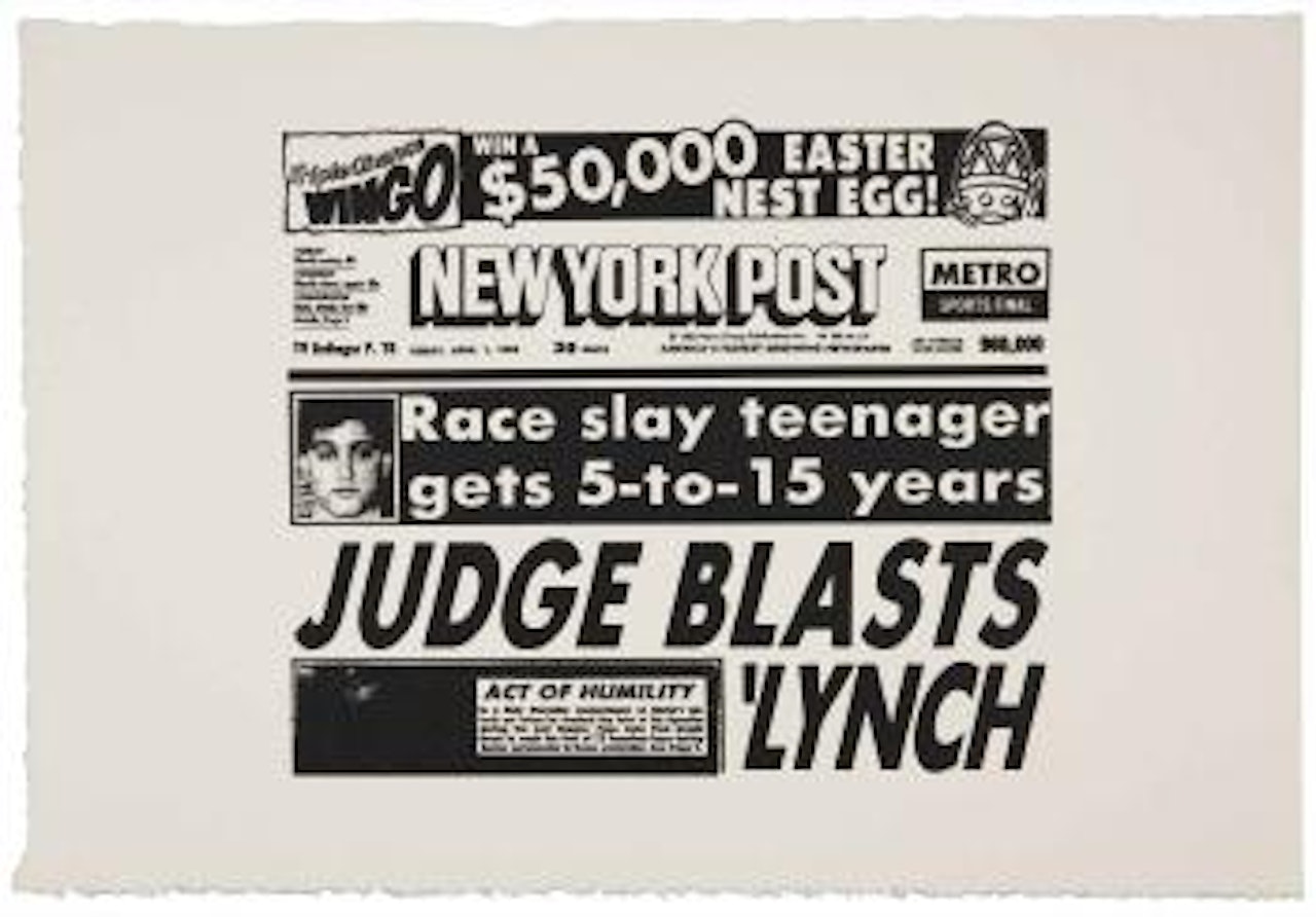 New York Post (Judge Blasts Lynch) (F & S IIIA46) by Andy Warhol