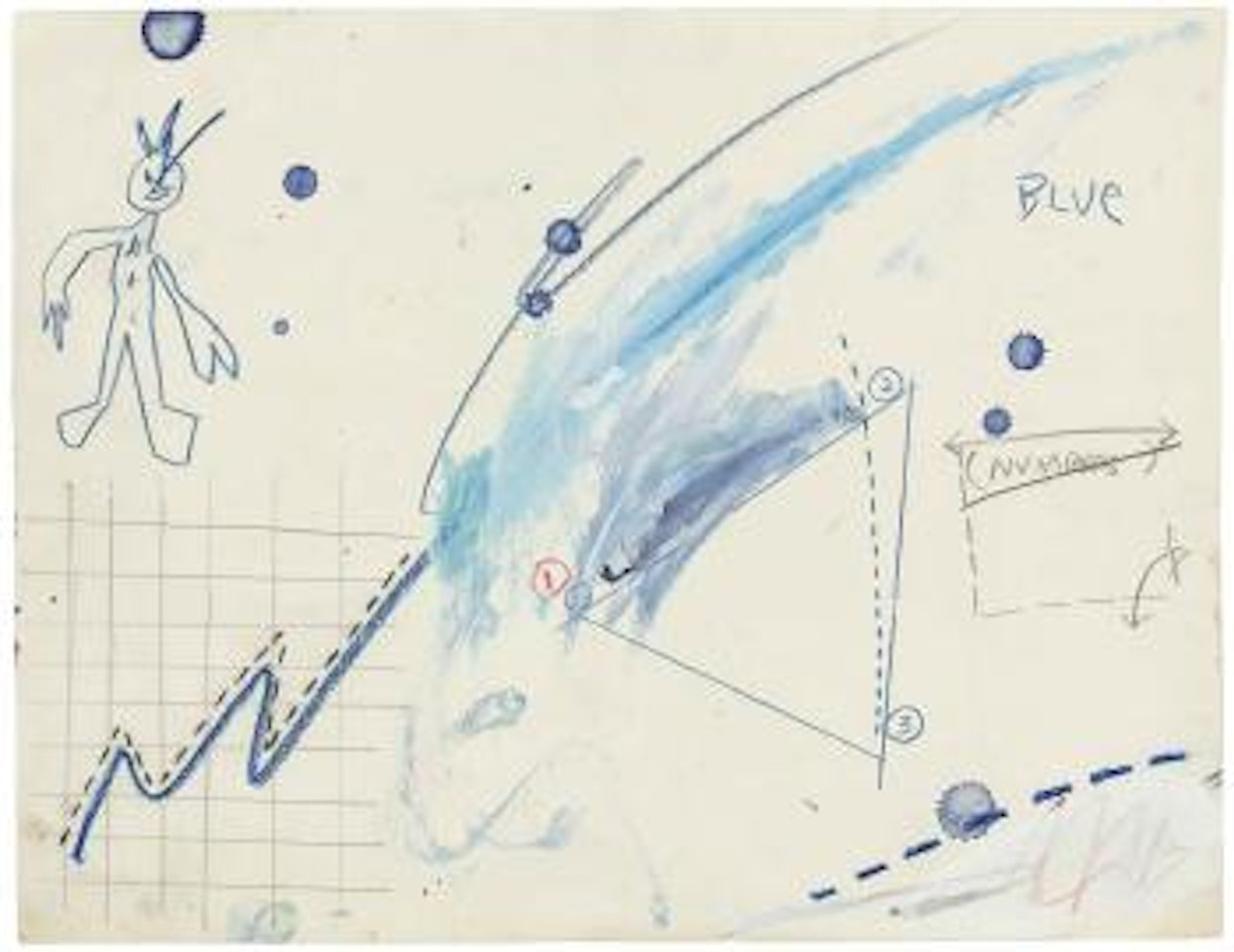 Untitled (Blue) by Jean-Michel Basquiat