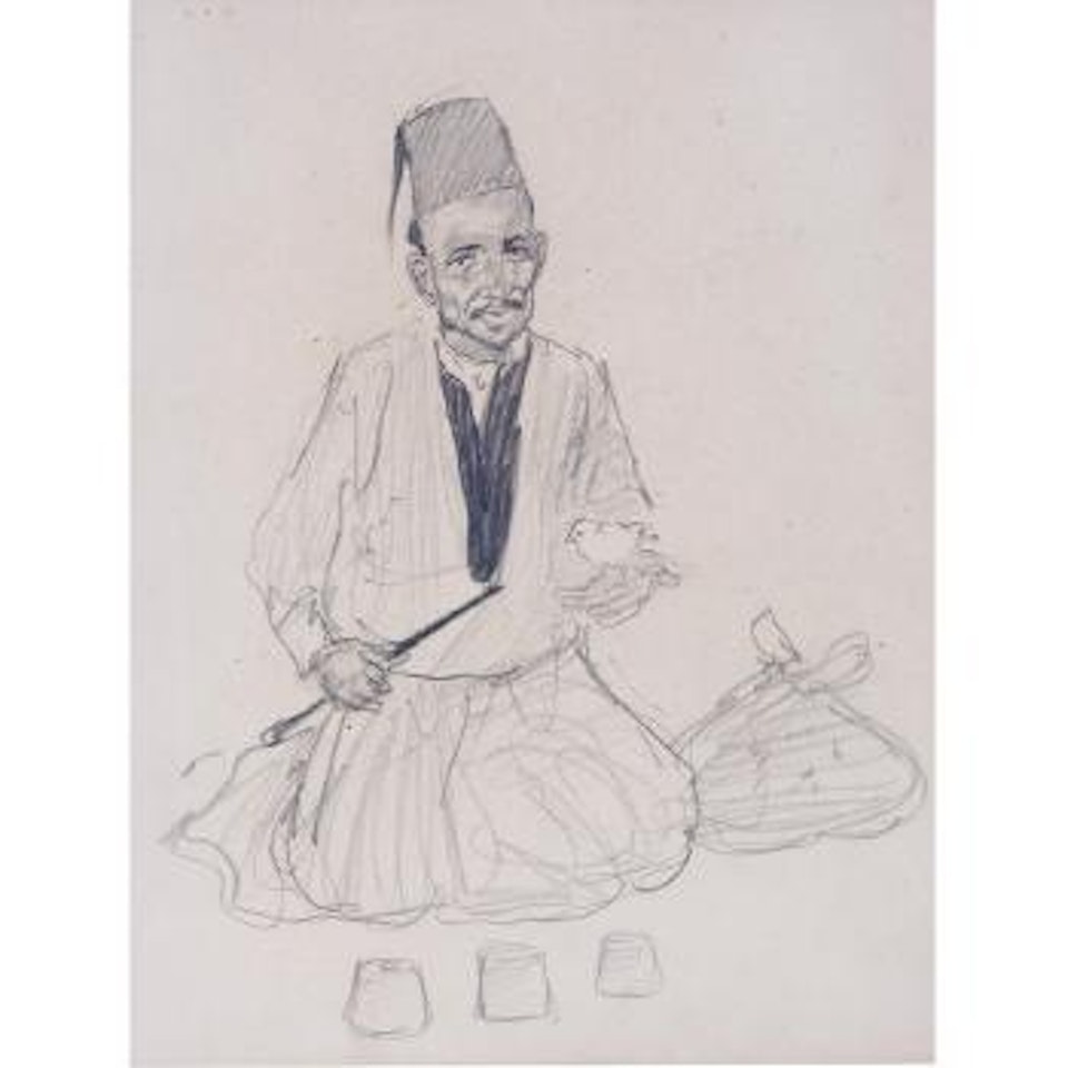 Arab Juggler, Port Said by Norman Alfred Williams Lindsay