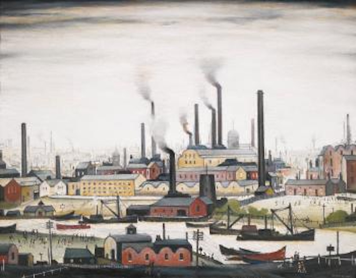 A River Bank by Laurence Stephen Lowry