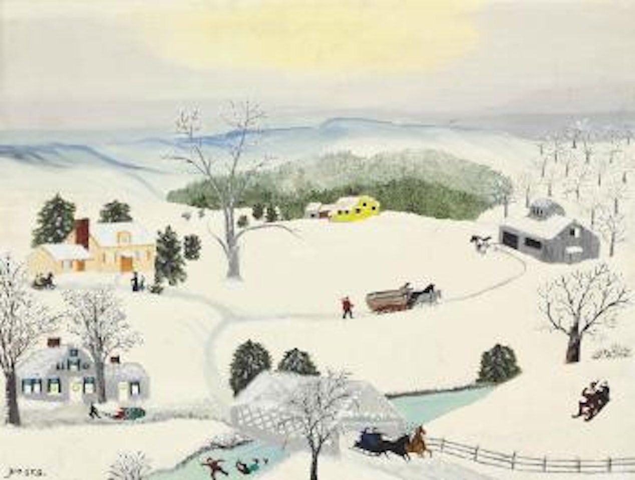 Whoa There by Grandma Moses