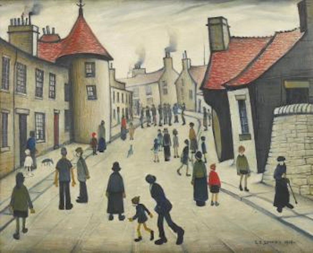 Street Musicians by Laurence Stephen Lowry