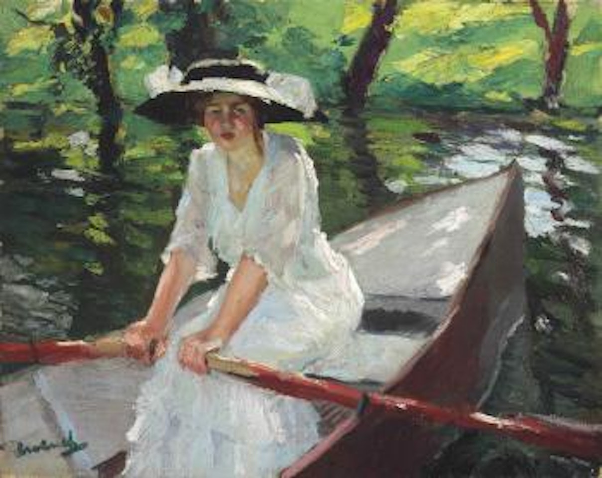 Woman in Rowboat by Edward Cucuel