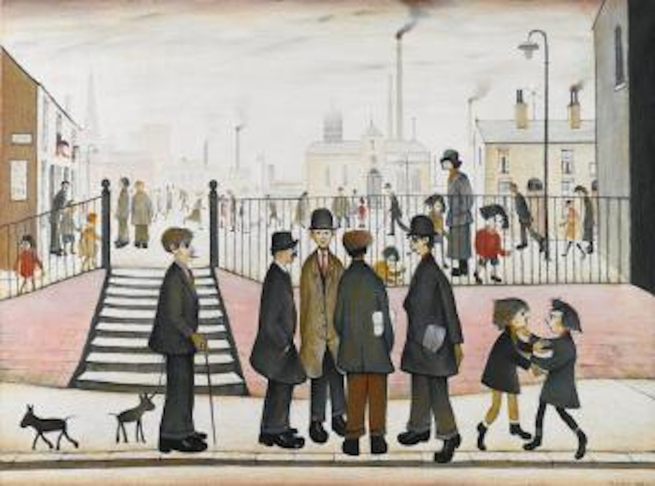 A Town Square by Laurence Stephen Lowry