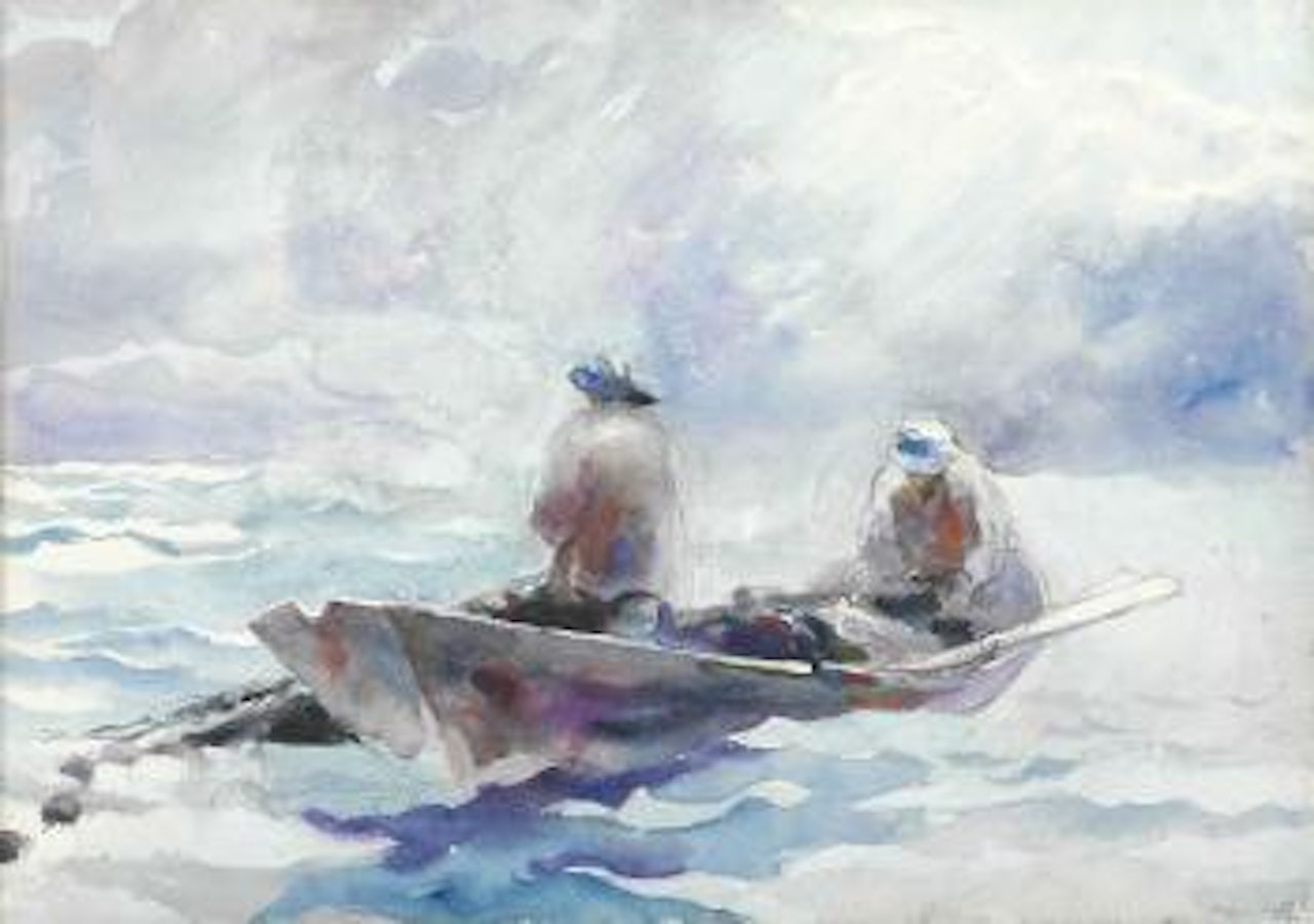 Fishermen in Dory by Andrew Wyeth