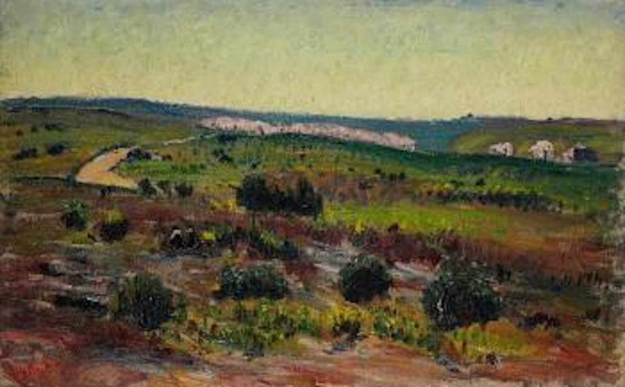 Amandiers et garrigues (Saint Chamas) by René Seyssaud