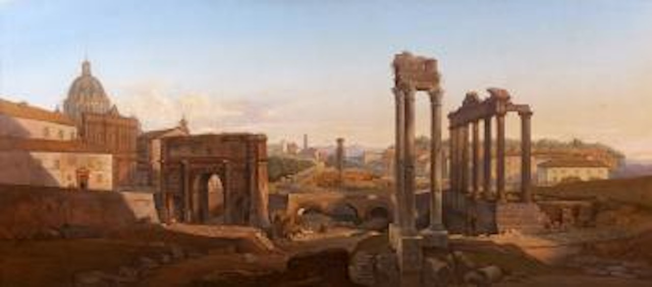 Vue du Forum romain by Italian School