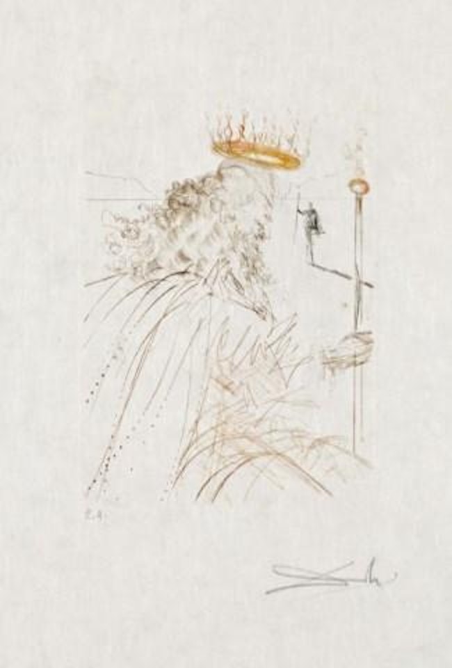 King Lear, Much Ado About Shakespeare Series by Salvador Dali