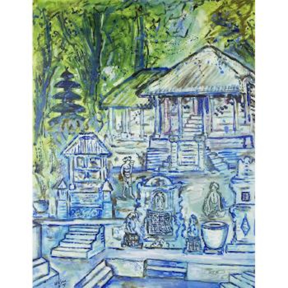 Temple courtyard, Ubud by Arie Smit