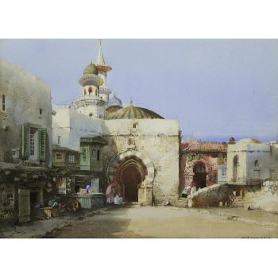 North African street scene by Noel Harry Leaver