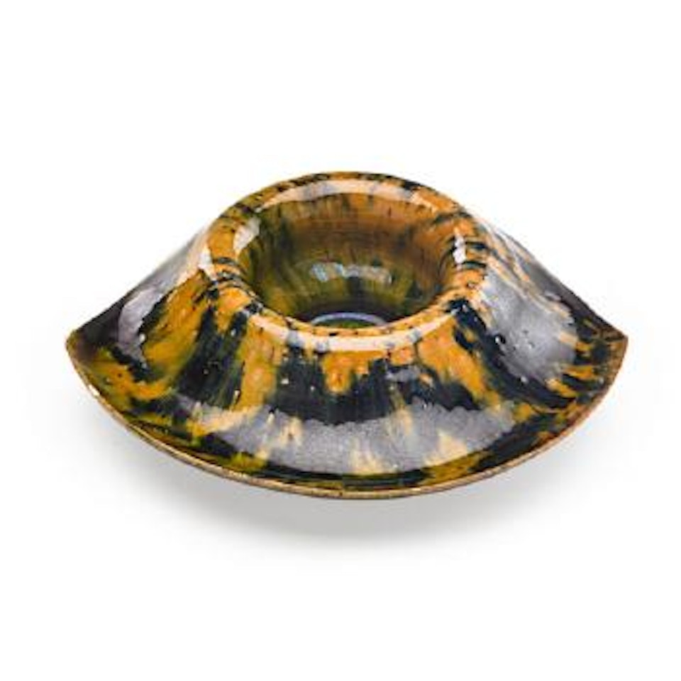 Vessel With Exaggerated Rim by George E. Ohr