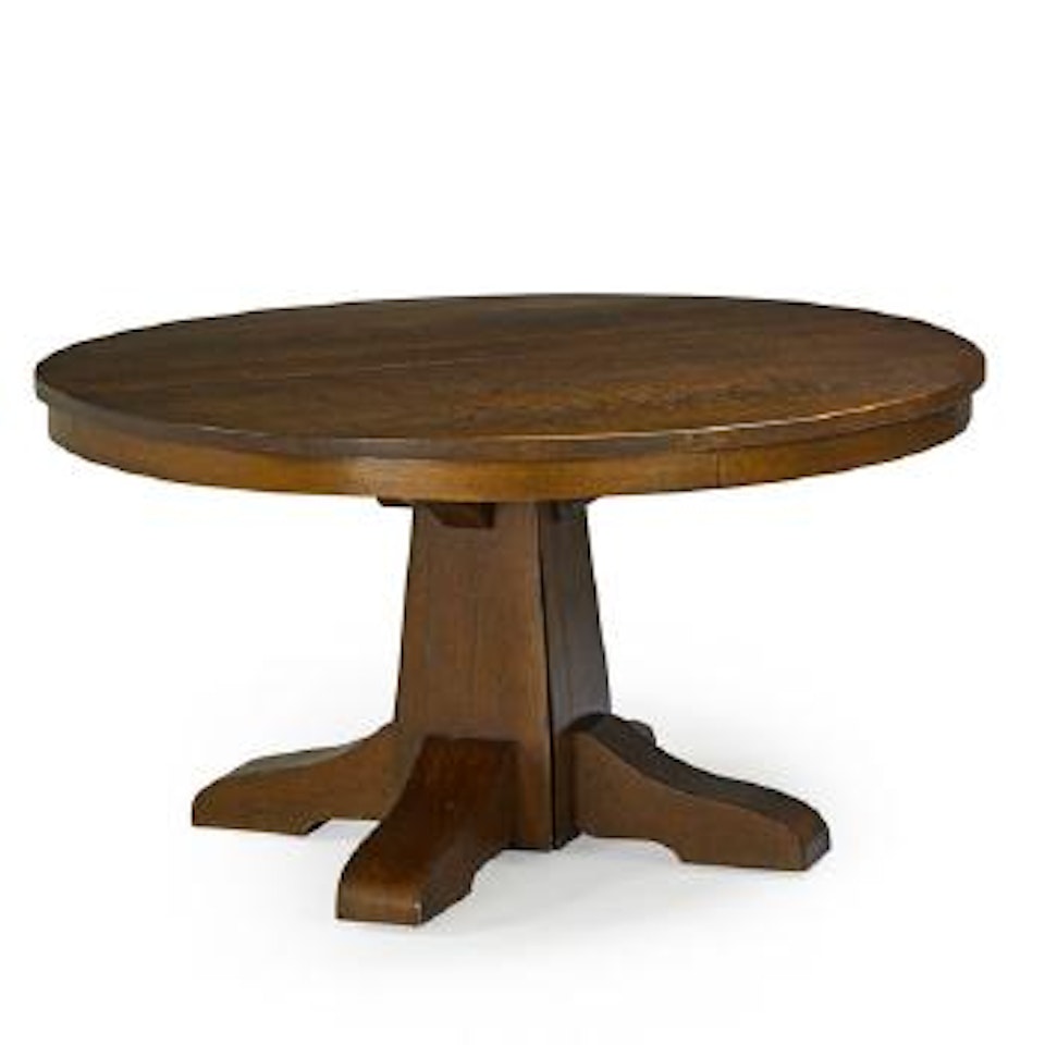 Pedestal Dining Table by Gustav Stickley