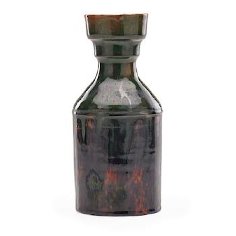 Tall Bottle-shaped Vase by George E. Ohr