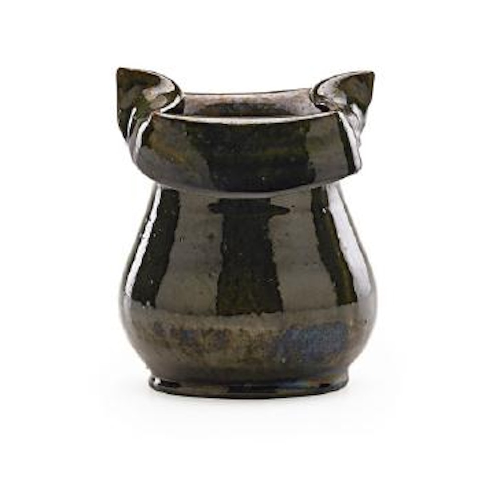 Small Vessel With Folded And Crimped Rim by George E. Ohr