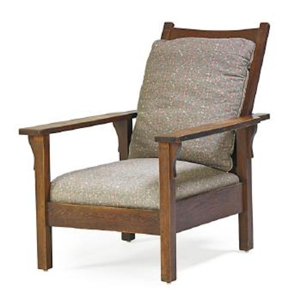 Open Arm Morris Chair by Gustav Stickley