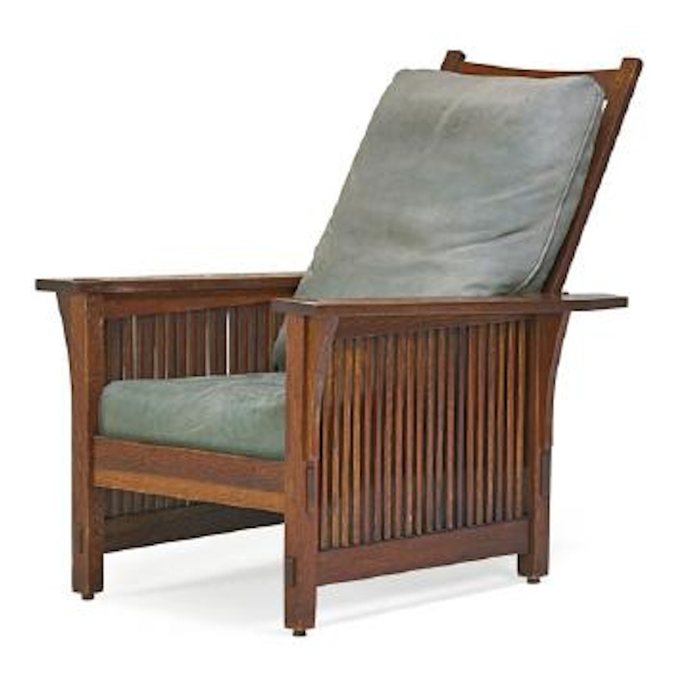 Spindled Morris Chair by Gustav Stickley