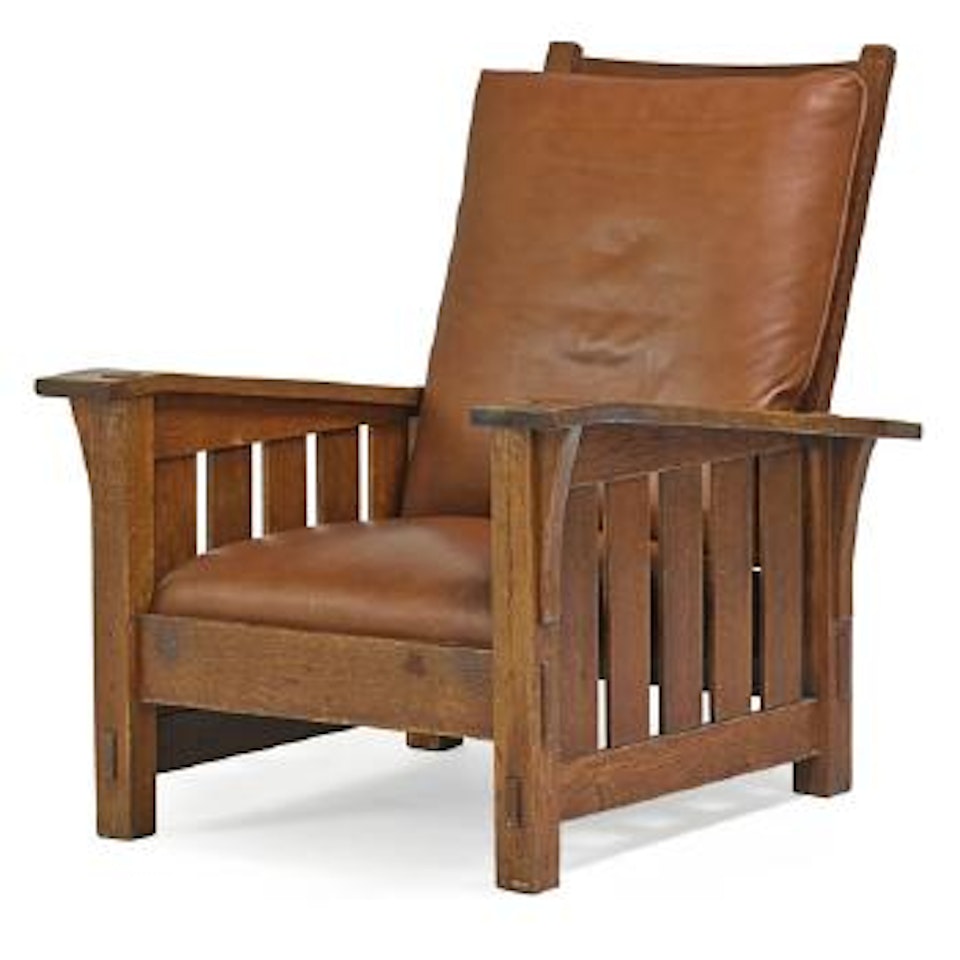 Bent Arm Morris Chair by Gustav Stickley