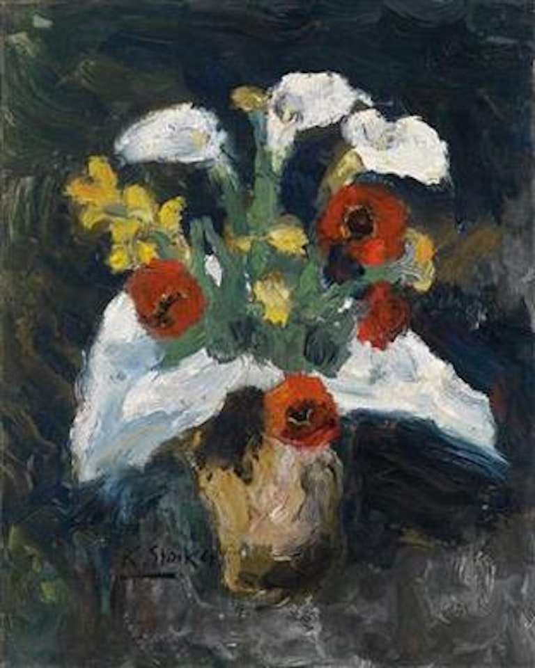 Kallas with red poppy by Karl Stark