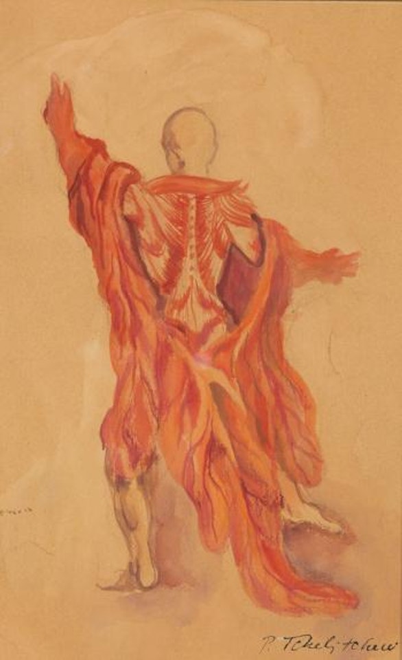 Costume Design for Balanchine Ballet 'The Cave of Sleep' by Pavel Tchelitchew