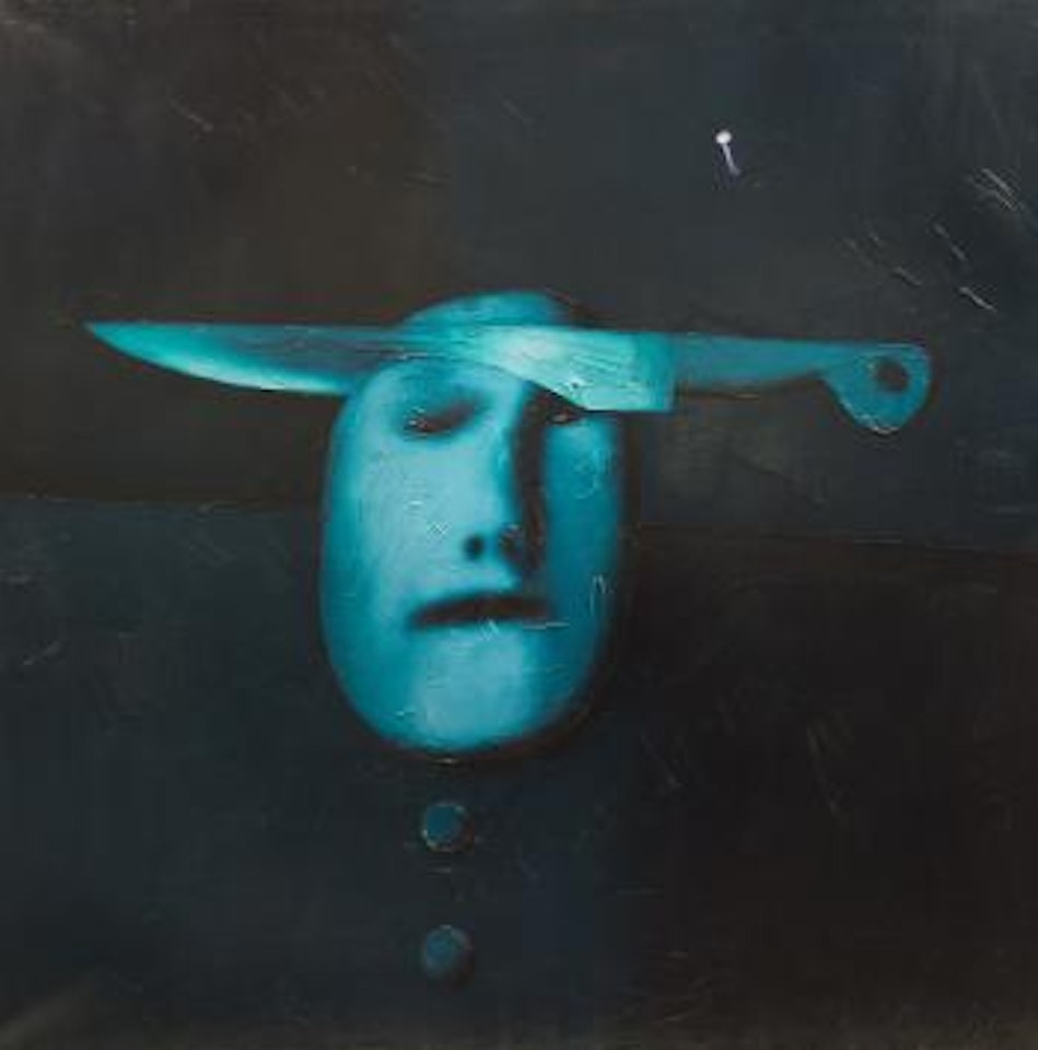 Mask with a Knife by Oleg Tselkov