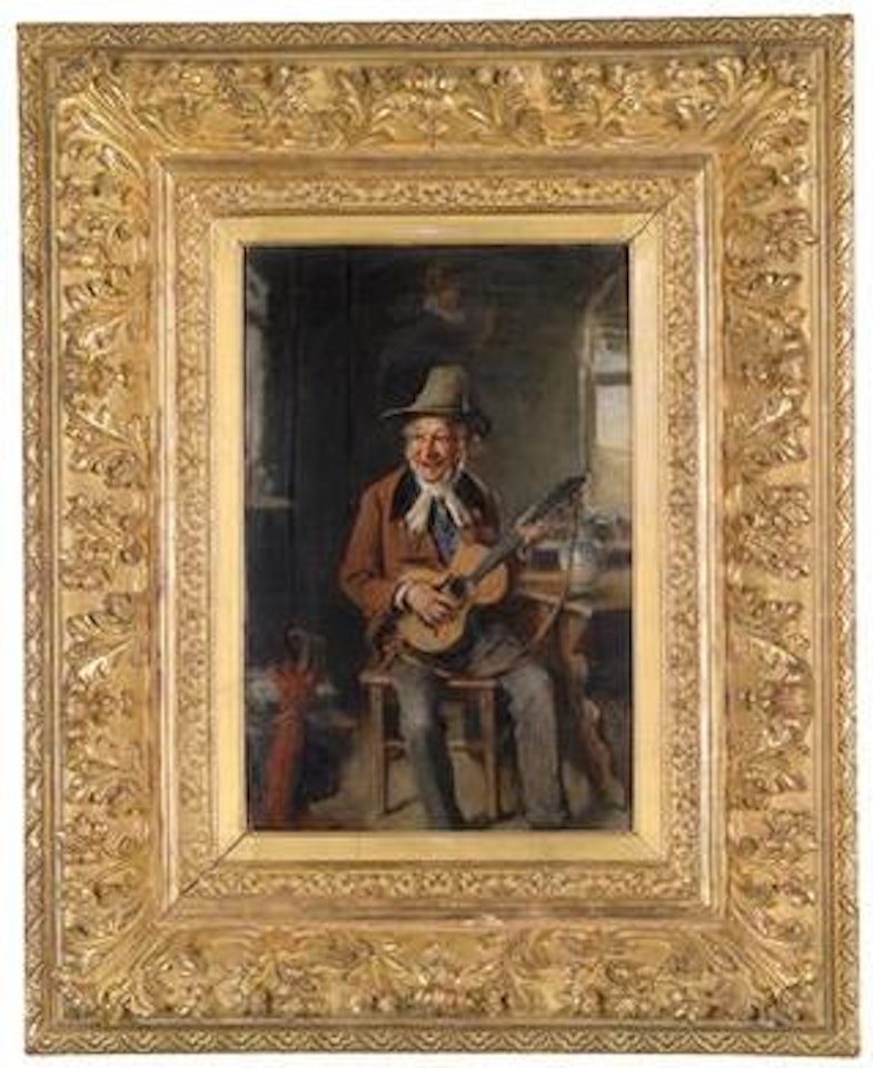 The lute player by Hermann Kern