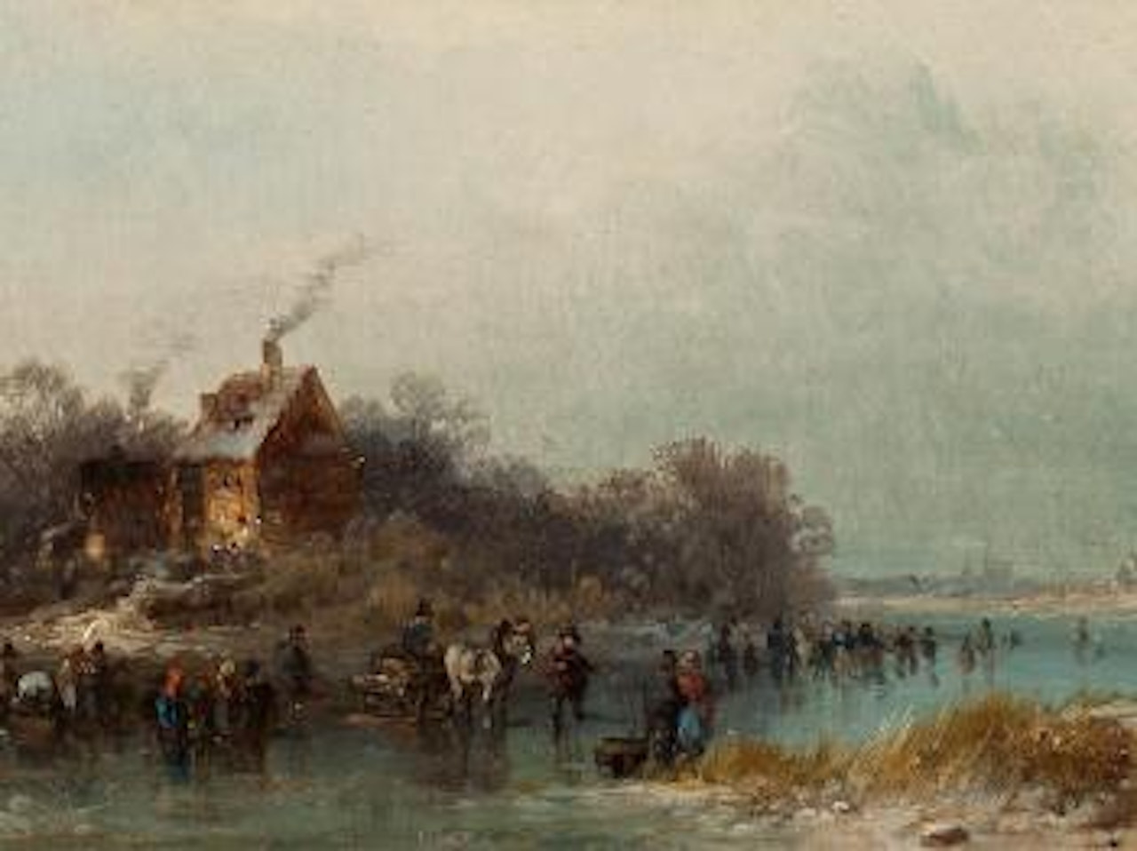 On a Frozen River by Anton Doll