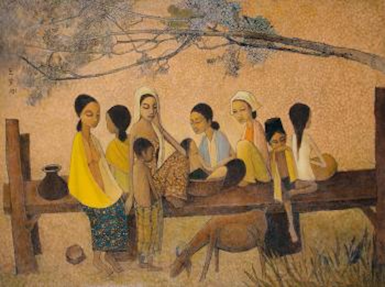 Malay Life by Cheong Soo Pieng