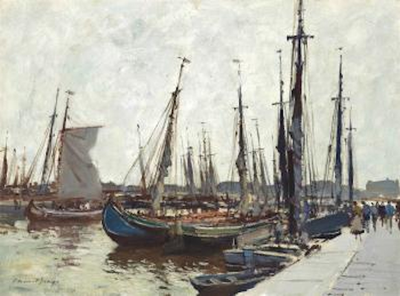 In the harbour, Portugal by Edward Seago