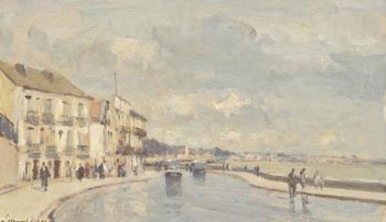 Paco d'Arcos on the road to Estoril, Portugal by Edward Seago