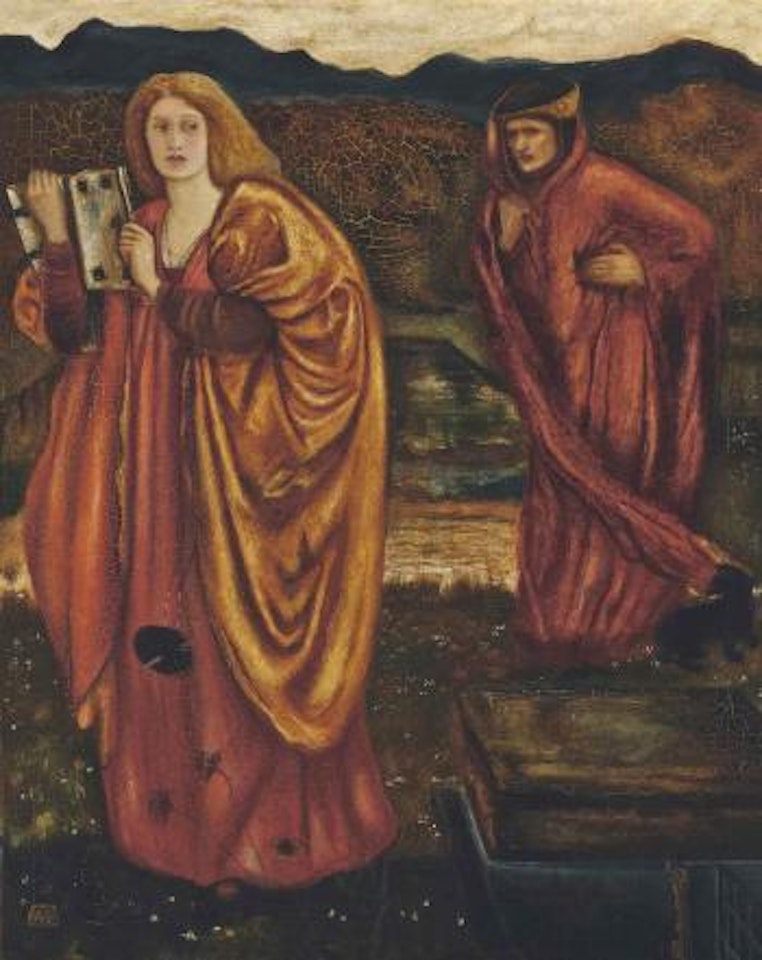 Merlin and Nimue from Le Morte d'Arthur by Edward Coley Burne-Jones