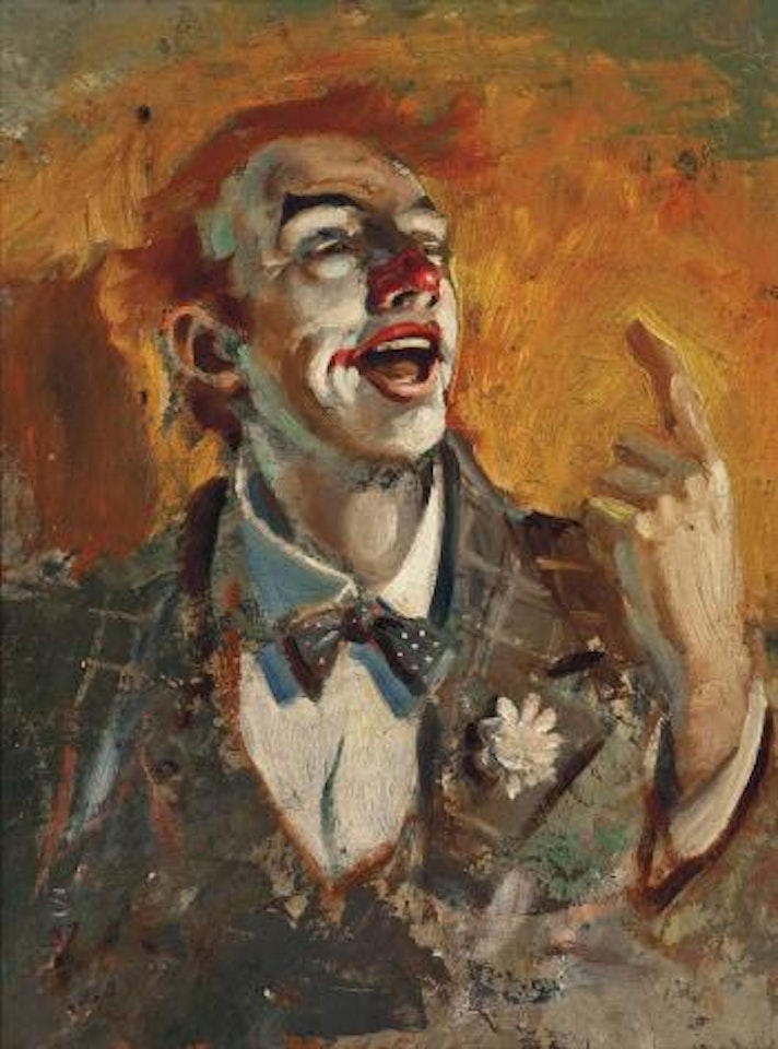 August the clown by Edward Seago