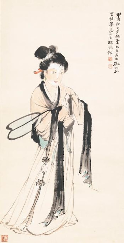Maiden after Tang Yin by Zhang Daqian