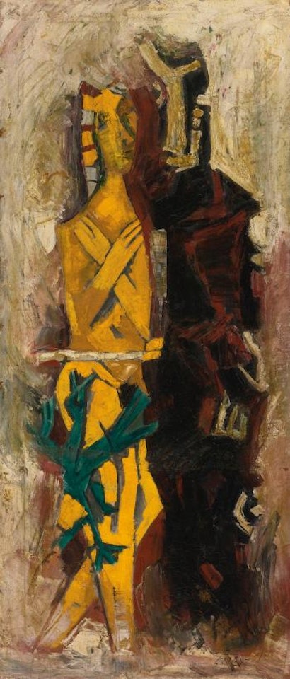 Untitled (Abhisarika) by M.F. Husain