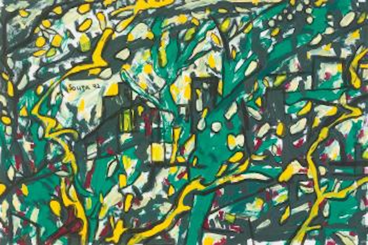 Untitled (Lemon Grove with Buildings) by Francis Newton Souza