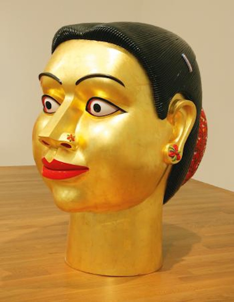Untitled (Gilded Head) by G Ravinder Reddy