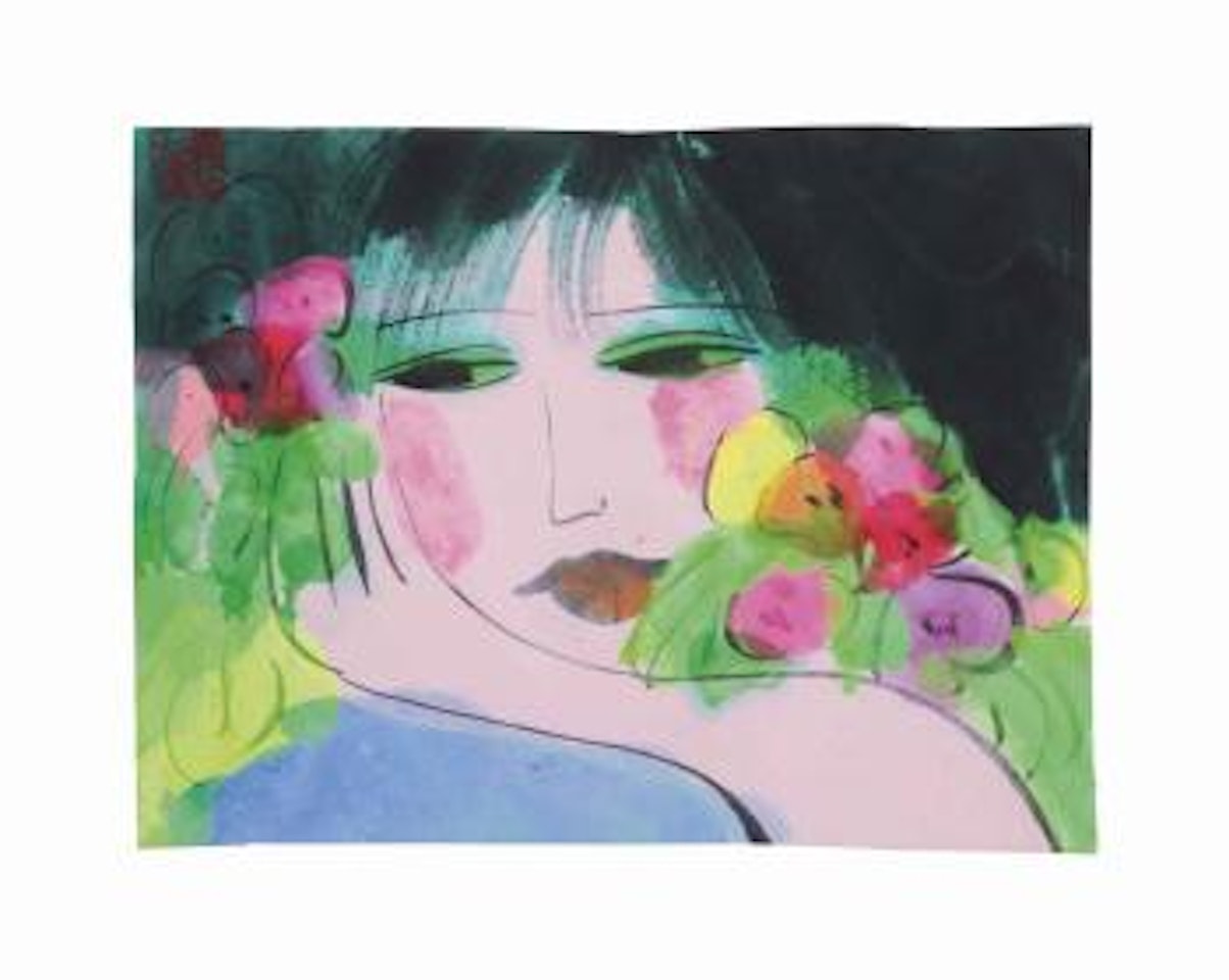 Portrait of a woman by Walasse Ting