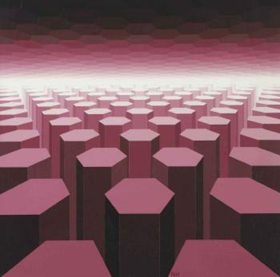 Horizon structuré mauve by Jean-Pierre Yvaral