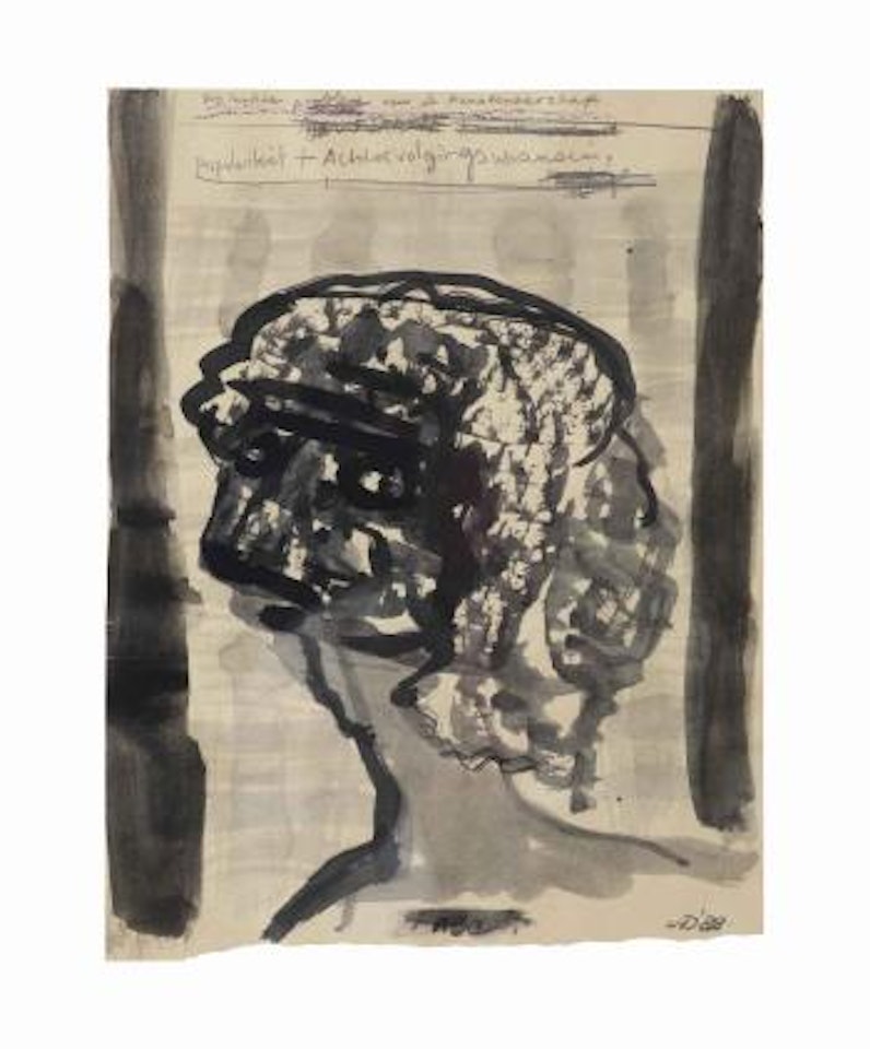 Die luukse probleme van de kunstenaarskap (populariteit + achtervolgingswaanzin) by Marlene Dumas