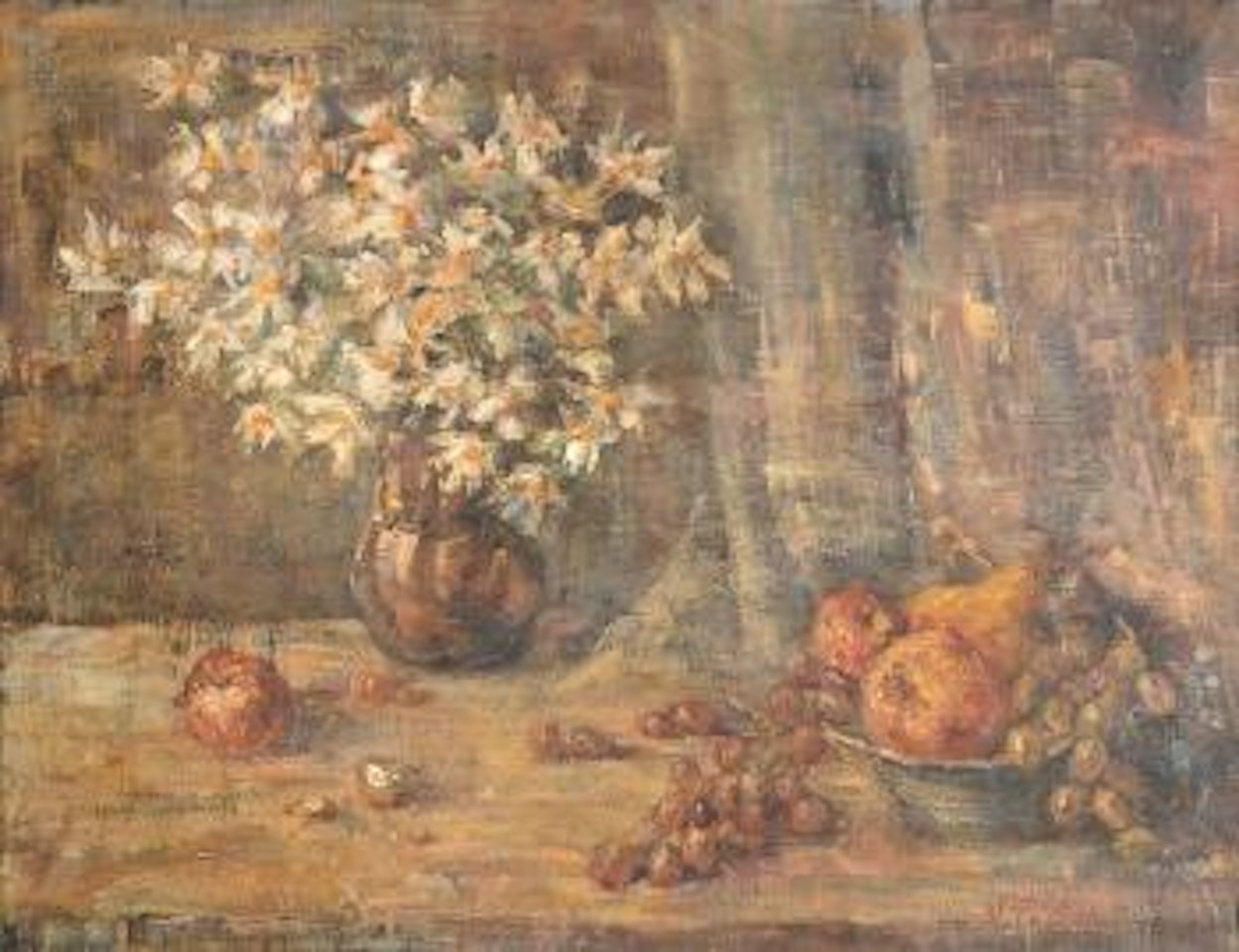 Still Life with Fruit and Flowers by Nicolai Fechin
